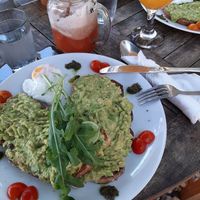 Smashed Avocado at Penida Colada Beach Bar in Penida Island