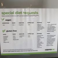 Special diet requests at The Chopped Leaf in Dawson Creek
