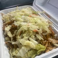 Vegetable yaki soba   at Golden Sakura in Whitehorse