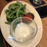 Edamame with hot dipping sauce at Browns SocialHouse in Fort St John