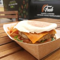 eggplantburger at Fresh - No Meat No Fish in Miragaia