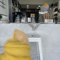 Outside sitting area   at Solo Gelato in Glyfada