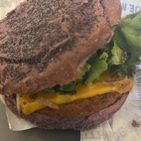 Flower burguer (base of red bean)  at Flower Burger in Florence