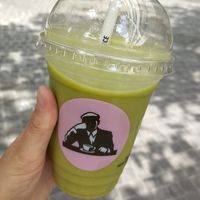 A juice with broccoli and spinach at Joe & The Juice in Zurich