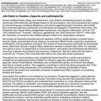 Slanderous email sent to all parties including Whole Foods, illegally using my name - after reaching out to City of Plantation. NO DPBR for the manufactured by name nor Food Permit at Whole Foods Market in Fort Lauderdale