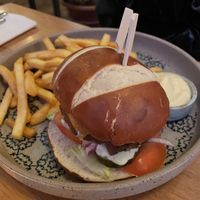 Vegan burger  at Lot en de Walvis in Leiden