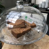 Vegan butter cake (boterkoek) at Bluebirds in the Backyard in Dordrecht