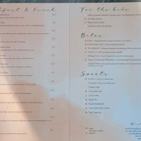 Menukaart september 2022 at Bluebirds in the Backyard in Dordrecht