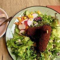 Croquettes on sourdough at Bluebirds in the Backyard in Dordrecht