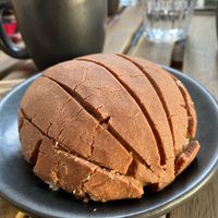 concha de chocolate  at Café Vegetal in Mexico City