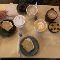 pa que de limon, galleta, dona y cafés  at Café Vegetal in Mexico City