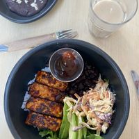bowl de tempeh  at Café Vegetal in Mexico City