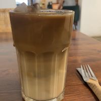 Latte at Café Vegetal in Mexico City