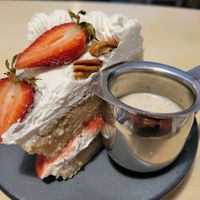 Tres Leches Cake at Café Vegetal in Mexico City