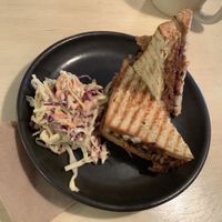 No-pork sandwich  at Café Vegetal in Mexico City