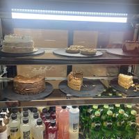 Cakes inside  at Café Vegetal in Mexico City