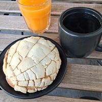 Concha at Café Vegetal in Mexico City