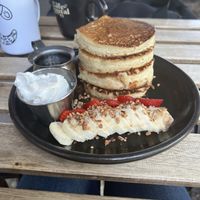 Hotcakes   at Café Vegetal in Mexico City