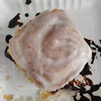 Rol glaseado at Café Vegetal in Mexico City