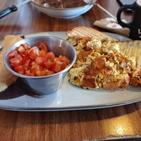 Tofu scramble at Café Vegetal in Mexico City