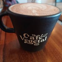 Hot chocolat at Café Vegetal in Mexico City