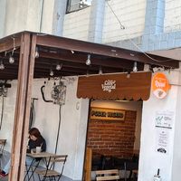 Exterior at Café Vegetal in Mexico City