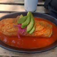 Torta ahogada at Café Vegetal in Mexico City