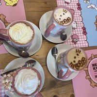Hot drinks - vegan cream and marshmallows   at ARTBOX in Brighton
