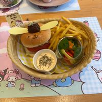 pompompurin plant burger at ARTBOX in Brighton