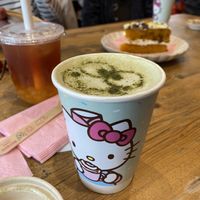 Keroppi matcha latte   at ARTBOX in Brighton