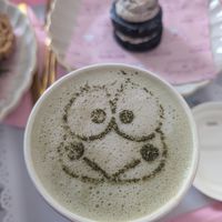 Matcha latte at ARTBOX in Brighton