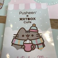 Menu at ARTBOX in Brighton