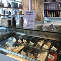 Ice cream, a lot of vegan options  at ARTBOX in Brighton