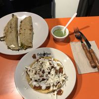 Quesadillas & Taco at Gold Taco in Mexico City