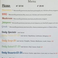 All plant based menu. at Mountain Harmony Cafe in Ramah