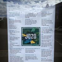 Vegan breakfast options: vegan bowl, chickpea pancakes, granola   at JOZO in Sydney