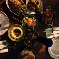 6 mezze and pita bread at SimSim in Berlin