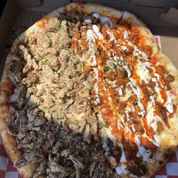 1/2 Oyster Mushroom 1/2 Buffalo 100% VegAn  at 3 Brothers of Rockville Center in Rockville Centre