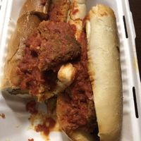 Seitan parmigiana hero at 3 Brothers of Rockville Center in Rockville Centre