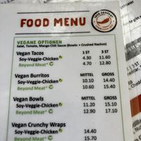Das vegane Menü  at Taco Company in Munich