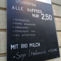 Coffee options (photo taken on 10/15/19) at Taco Company in Munich