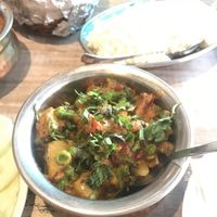 Aloo matar tamatar  at Sam's Art Cafe in Jodhpur