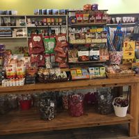 Candy section in the store at Foster's Market in Durham