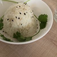 Side of white rice at Eden in Dana Point