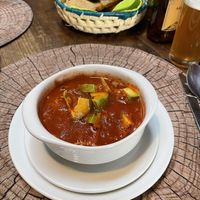 Tortilla soup at La Casa del Pan in San Cristobal De Las Casas