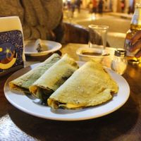 Vegetarian quesedillas at La Casa del Pan in San Cristobal De Las Casas