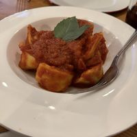 Stuffed vegan pasta   at DoppioZero in Mexico City