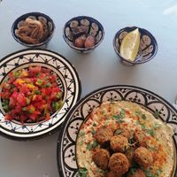 Falafel Plate at Hamsa in Chefchaouen