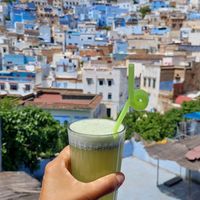 "Limonanah" (Lemon/mint) (20 dh) at Hamsa in Chefchaouen