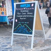Sign at Hamsa in Chefchaouen